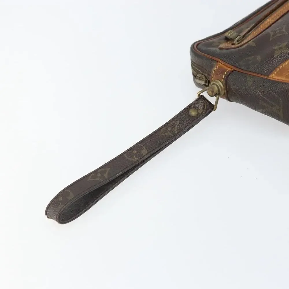 Louis Vuitton Monogram Marly Dragonne GM Clutch Bag Brown